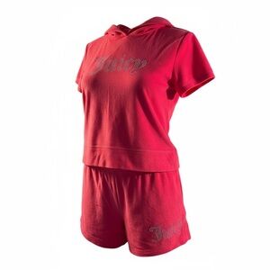 Juicy Couture Pink Hooded Short Set
